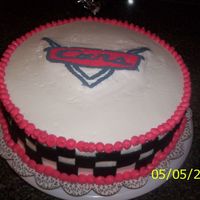 Cars Cake FBCT....buttercream icing with fondant decorations
