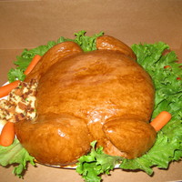 Roasted Turkey Here is my version of the roasted turkey cake.Happy Thanksgiving!