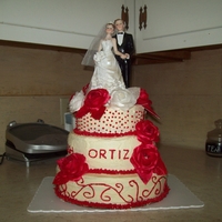 1St Time Wedding Cake I did this for my sister-in-law who was having a very small wedding. Their last name was on the front followed by "love, honor,...