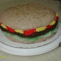 Hamburger Cake This was lots of fun to make! The buns were vanilla cake with vanilla frosting tinted tan, the "meat" was chocolate cake with...