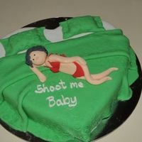 Shoot Me i made this cake for my friend who love his camera so i made a sexy lady ready for her pictorial lol... it comes with a camera cake...