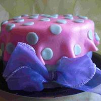 Sweet Thang 6" covered in fondant. One of the 12 sunday school cakes.