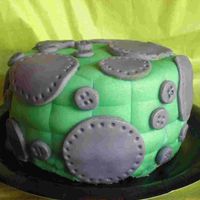 Whats-It 6" covered in fondant. One of the 12 sunday school cakes.