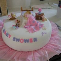 My Litlle Girl In Her Room I made this cake for a baby shower from a friend. All the baby's suffs are sugar paste(fondant) by hand modeling. Also I painted the...