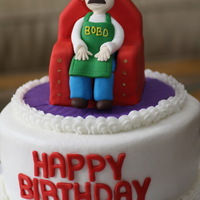 Birthday Cake For A King?? My customer has an inside joke with the recipient of this cake. He asked for an image of the person with a crown, an apron and the name...