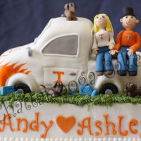 Ut/dog/bud Light Bridal Shower Cake ;-) My friend was having a "Couple's Party" for their soon-to-be Bride and Groom friends. The couple loves University of TN,...