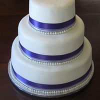Wedding Cake Wedding cake in 6, 9, and 12-inch tiers. The cake is a variation of the Sour Cream Almond White cake (replace the almond flavoring with...