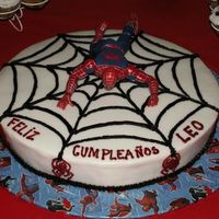 Spiderman Cake Top View I made this cake for my ex-boss's 51 B-Day, That is why it is a little more serious than the usual spiderman cake.