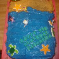 Daughter's 9Th Birthday, Topview it didn't turn out quite the way i wanted but it's cute and my daughter loves it! It crumbled on the one side..thats evident. I...