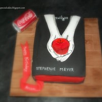 Twilight Book Cake 