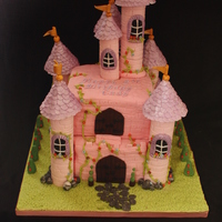 Princess/fairytale Castle Cake A 2-tier castle cake I made for a little girl turning 5.TFL
