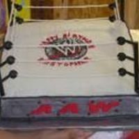 Wwe Cake 12 inch square cake done all buttercream.