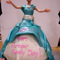 Cinderella Cake This cake was made for a little girl who was celebrating her adoption to the family day. Their family calls it forever family day