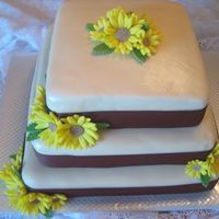 Sunflower Wedding Cake 