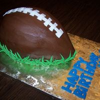 Football Cake This is a carved WASC cake. (My first carved cake.) It looked like a giant pecan! It was fun to make. TFL