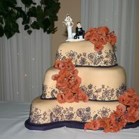 My First Stacked And First Wedding Cake 