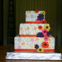 Lazy Daisies This is a dummy cake for my daughter. It will appear in her senior pictures in place of a sports theme. She wishes to attend culinary...