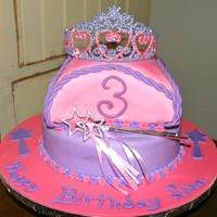 Lina's Princess Cake This is my first attempt at a pillow cake. Pretty pleased, but will be a little braver next time on the carving. Thank you to all the...