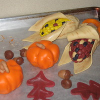 Fall Harvest mini pumpkins, indian corn, acorns