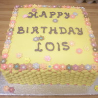Lois's 3Rd Birthday Birthday cake for my niece Lois, who turned 3 last Friday ... Just a simple cake.