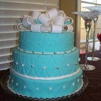 Suzie's Cake This was for my sister-in-law's friend who was turning 30. She wanted the Tiffany color without the logo.