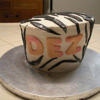 Zebra Print Our attempt at a zebra print cake. It was for a girl at work. She loved it!