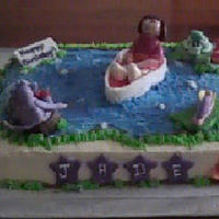 Dora The Explorer This was for a friend's 3 year old, who wanted a " Dora " cake. I had so much trouble making Dora! After 3 tries, this was...