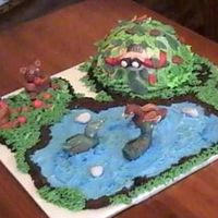 Bil's Bday I did this 3-D Fondant scene for my BIL. He likes to hunt, and I copied the design from Wilton. My pic is not too good though, I am no...