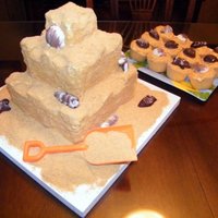 Sand Castle Cake 