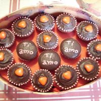 Valentine Cupcakes For My Love ;-) Mini chili chocolate cupcakes