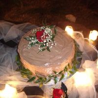 Chocolate Roses This is a 12 in chocolate chunk cake with chocolate pudding frosting an filling.This was the best tasting chocolate cake i have ever made