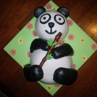 Panda Bear Cake panda bear cake for 13th birthday. caramel mudcake.