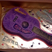 Hannah M Quitar Cake My daughter made this for a young girls birthday. all buttercream icing.