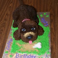 Funky The Dog This is a cake my daughter sculpted for a good friends daughter.