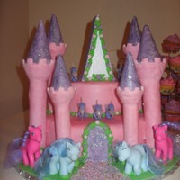 My Little Pony Castle loved making this cake and the little girl adored it!!!!!
