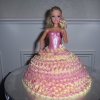 Barbie Doll Dress Cake Made this for my daughters 4th birthday. She LOVED it!