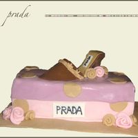 Prada Shoe This was the first shoe cake I made with the template I downloaded from CC and it was sooo much easier than the shoes I've made in the...
