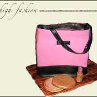 Kate Spade Purse I used fondant to cover the cake, make the zipper, and handle. For the black fondant, I painted black paste with vodka, which I find makes...