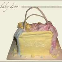 Baby Dior made this as a OB GYN doctor's office "thank you" cake for my sister's dr's office after she had the baby. Blanket...