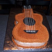 Acoutic Guitar Cake This cake I made for husband's friend who is a big country music fan.This was the first cake I made once I had completed 2 of the cake...