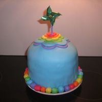 Birthday My 4-year-old nephew decided he was ready for another birthday, so I made him a cake (and it was good practice for me!!)