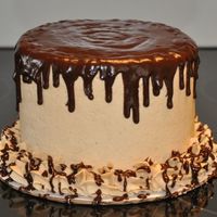 Small_09_Bday_Cake_1.jpg Chocolate cake, with peanut butter frosting, and peanut butter-chocolate ganache