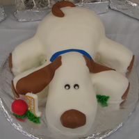 Doggy Cake only the third "real decorated" cake i have ever made, and my very first "3D type" cake. this was for my son's...