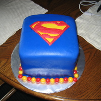 Superman Birthday Chocolate cake with oreo cookie filling. It was very hot in the house and I had many problems with trying to get this cake together. The...