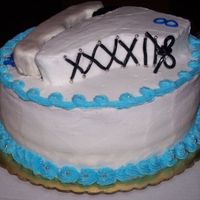 Ice Skate Side View I made the shoe laces out of black licorise.