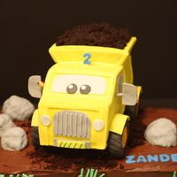 Construction Pals Dump Truck Cake 