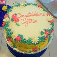 Flower Shower This cake I made for my friend's baby shower