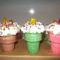 Ice Cream Cone Ice cream cone cupcakes, simple...but kids love them!