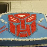 Transformer Optimus Prime Cake I hadn't even seen the movie and only had a few days notice to make this Transformer cake so I just created a template from pics on...