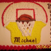 Basketball Cake Tray the picture of the basketball ball and the base and use the apropiated color to bring the picture alive in a 3D impression.